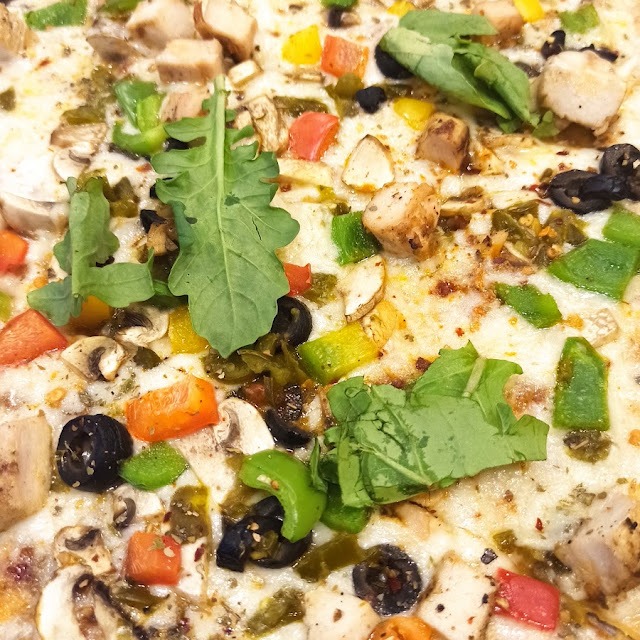 Pizza close up on Instagram